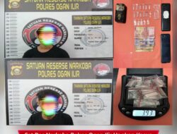 Satresnarkoba Polres Ogan Ilir kembali Bekuk Dua tersangka Pengedar Sabu di Tanjung Raja selatan Ogan ilir