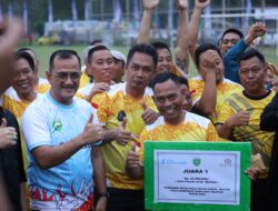 Sekda Edward Candra Tutup Turnamen Sepak Bola Antar Partai Politik se-Sumsel