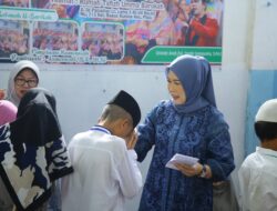 Ketua TP PKK Sumsel Feby Deru Santuni Anak Yatim Piatu dan Kaum Dhuafa Pada Momen Peringatan Tahun Baru Islam 1447 Hijriah