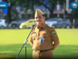 Sekdaprov Edward Candra Pimpin Apel Pagi Pengprov Sumsel, Tingkat Kehadiran Pegawai Tinggi 